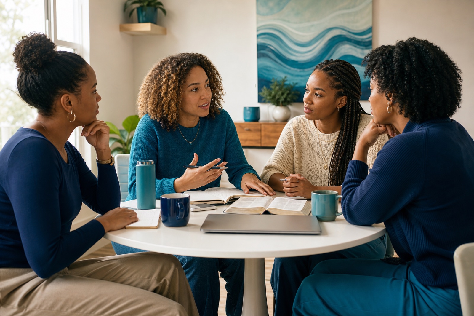 Young adult women ages 19 to 29 exploring purpose and spiritual direction together